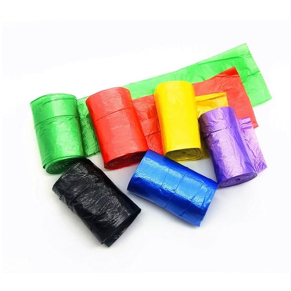 Bolsas de basura para el hogar, gruesas, negras, desechables, grandes, 50 x 60