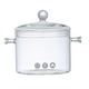 thumbnail image 5 of Olla de vidrio para cocinar con tapa Juego de ollas de vidrio Utensilios de cocina multifuncionales Olla para estufa para frutas Camping RV Viajes Coc claro 1300ml, 5 of 9