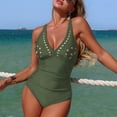 thumbnail image 4 of WUANDIXFA Maillots de Bain pour Femmes Contrôle du Ventre Robe de Bain Mode pour Femmes Maillots de Bain Rehausseur Maillot de Bain Contrôle du Ventre AG,S, 4 of 6