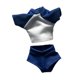thumbnail image 4 of Conjunto de ropa elegante para figuras de acción a escala 1/12: camisa de manga corta y accesorios. Azul, 4 of 9