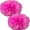 Pink, variant on BESTSKY 2Pcs Metallic Foil Cheer Pom,Cheerleading Flower Balls,Cheerleading Poms,Pink
