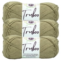 Lion Brand Yarn Truboo Khaki Yarn 3 Pack