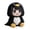 Black-9.84in, variant on Gugu Gaga Penguin Stuffed Plush Toys,Christmas Gifts Soft Cute Plush Doll Birthday Gifts 9.84in