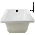 thumbnail image 4 of Streamline N-4100-709-ORB 72 in. x 36 in. Acrylic Soaking Drop-In Bathtub in Glossy White, With External Drain in Matte Oil Rubbed Bronze, 4 of 5