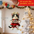 thumbnail image 3 of A 2D Acrylic Pendant For Car Rearview Mirror Decoration Holiday Gift Idea For Kids And Adults Featuring Cute Kitty Design Made From Durable Materials For Long-Lasting Use And Personalizati, 3 of 4