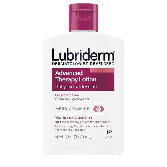Lubriderm Advanced Therapy Moisturizing Lotion Extra Dry Skin - 6 oz