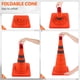 thumbnail image 3 of Cono de tráfico plegable 4 piezas Cono de construcción multiusos Fácil almacenamiento Naranja para primeros auxilios ANGGREK  Otros, 3 of 8