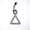 Gray, variant on High Visibility Triangular Reflector Pendant, Bike Saddle Reflector Hanging Safety Tag for Bicycle Night Cycling Hiking Running (Yellow)