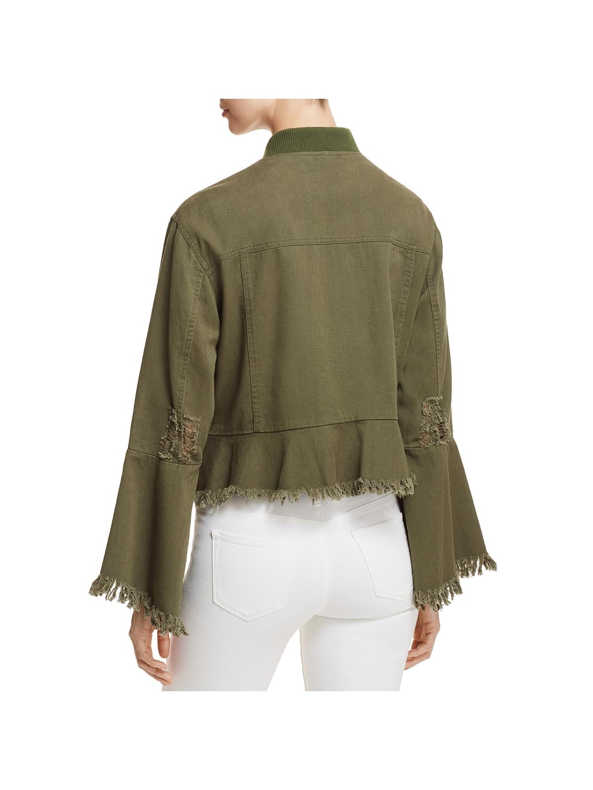 distressed bomber jacket