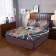 thumbnail image 4 of Juego de ropa de cama de 3 piezas ABPHQTO Funda de edredón zorro divertida y fresca Twin Size, 4 of 4