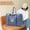 Light Blue, variant on JingChun Travel Duffel Bag Foldable Luggage Sports Tote Gym Carry On Weekender Overnight