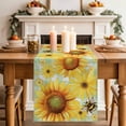 thumbnail image 2 of Table Runner 72 Inches Long for Kitchen Dining, Sunflower Dresser Scarf Farmhouse, Dining Table Decorations for Wedding/Parties, Yellow Flowers Elegant Pastoral Botanical 18 x 72 In, 2 of 8