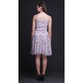 thumbnail image 3 of Bimba Floral Printed Women Smocked Waist Top Spaghetti Strap Mini Sun Dress-X-Large, 3 of 5