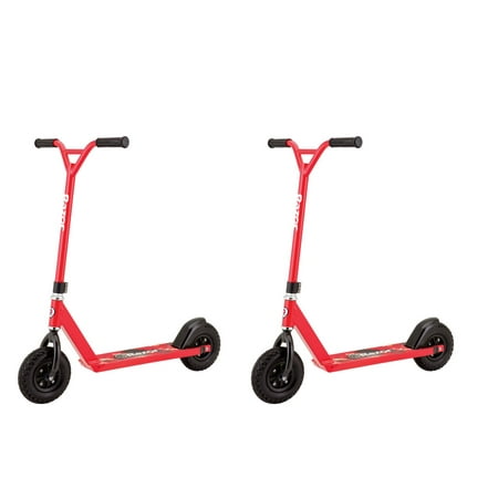 Razor RDS Pro Dirt Off-Road Off-Street Oversized Kick Scooter, Red (2
