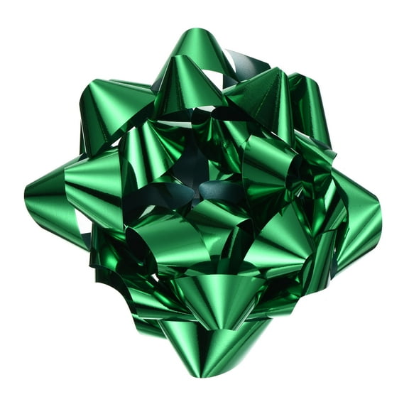 Uxcell 12 Inch Large Gift Bow Metallic Christmas Bows Dark Green for Gift Wrapping