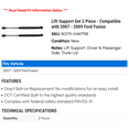 thumbnail image 2 of Trunk Lid Lift Support Kit 2 Piece - Compatible with 2007 - 2009 Ford Fusion 2008, 2 of 2