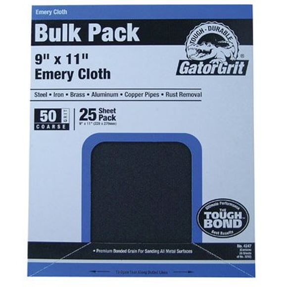 Papel de lija Ali Industries Gator Grit 50, tela gruesa