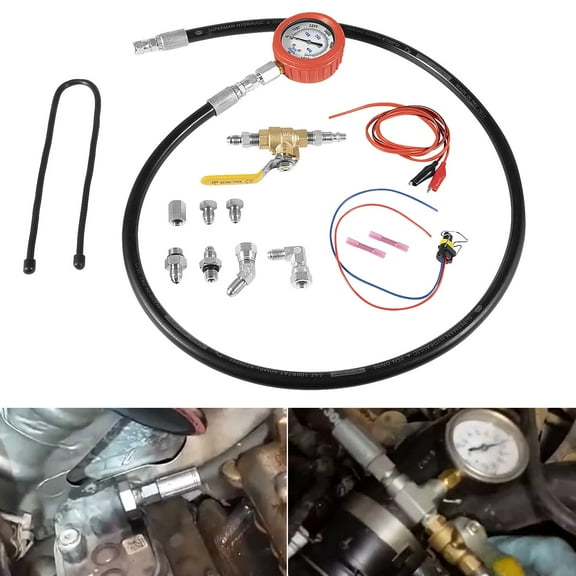 Hpop Test Tool High Pressure & Air Leak Test Gauge Tool Kit Fit for 1994-2007 Ford F250 F350 6.0L & 7.3L Powerstroke