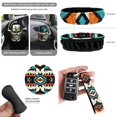 thumbnail image 6 of HUIACONG Southwestern Tribal Car Seat Covers Full Set 14 Pcs Washable Non-Slip Universal Auto Interior Decor with Steering Wheel Cover Seat Belt Pads Armrest Cover Headrest Covers, 6 of 7