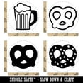 thumbnail image 2 of Oktoberfest German Soft Pretzel Beer Stein Rubber Stamp Set for Scrapbooking Crafting Stamping - Small 3/4 Inch, 2 of 7