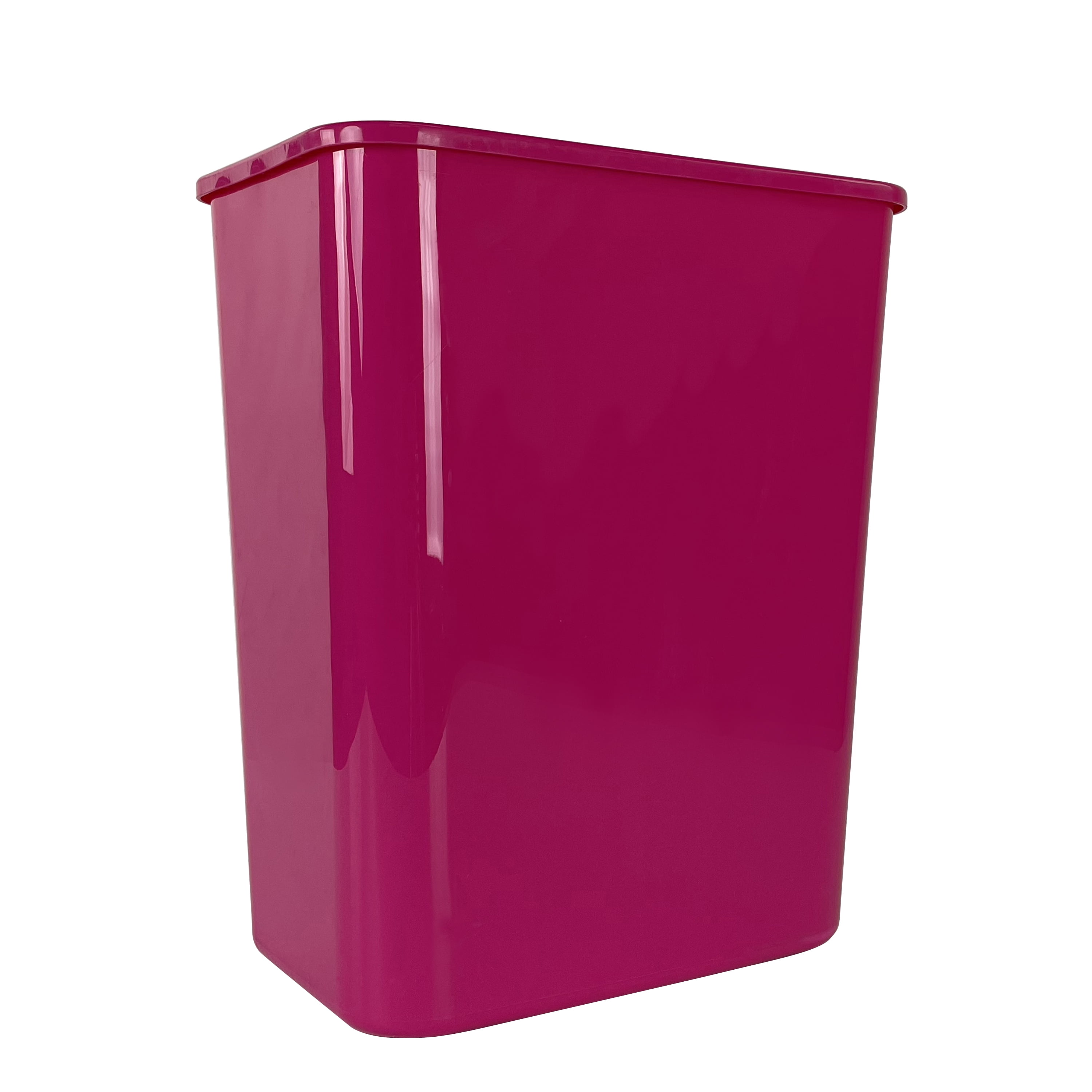 Eco Tech 5.5 gal Plastic Open Top Kitchen Trash Can, 6 Pack, Pink