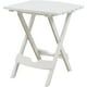 thumbnail image 1 of Mesa auxiliar de patio Adams, de resina blanca, plegable, 39 x 44 x 50 cm, 1 of 7