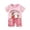 F Multicolor, variant on Paiwinds Kids Summer Short Sleeve Top and Shorts Set - Cute Small Print Crewneck with Elastic Waist Shorts, Soft Breathable Cotton, Casual Everyday Outfit for Warm Weather