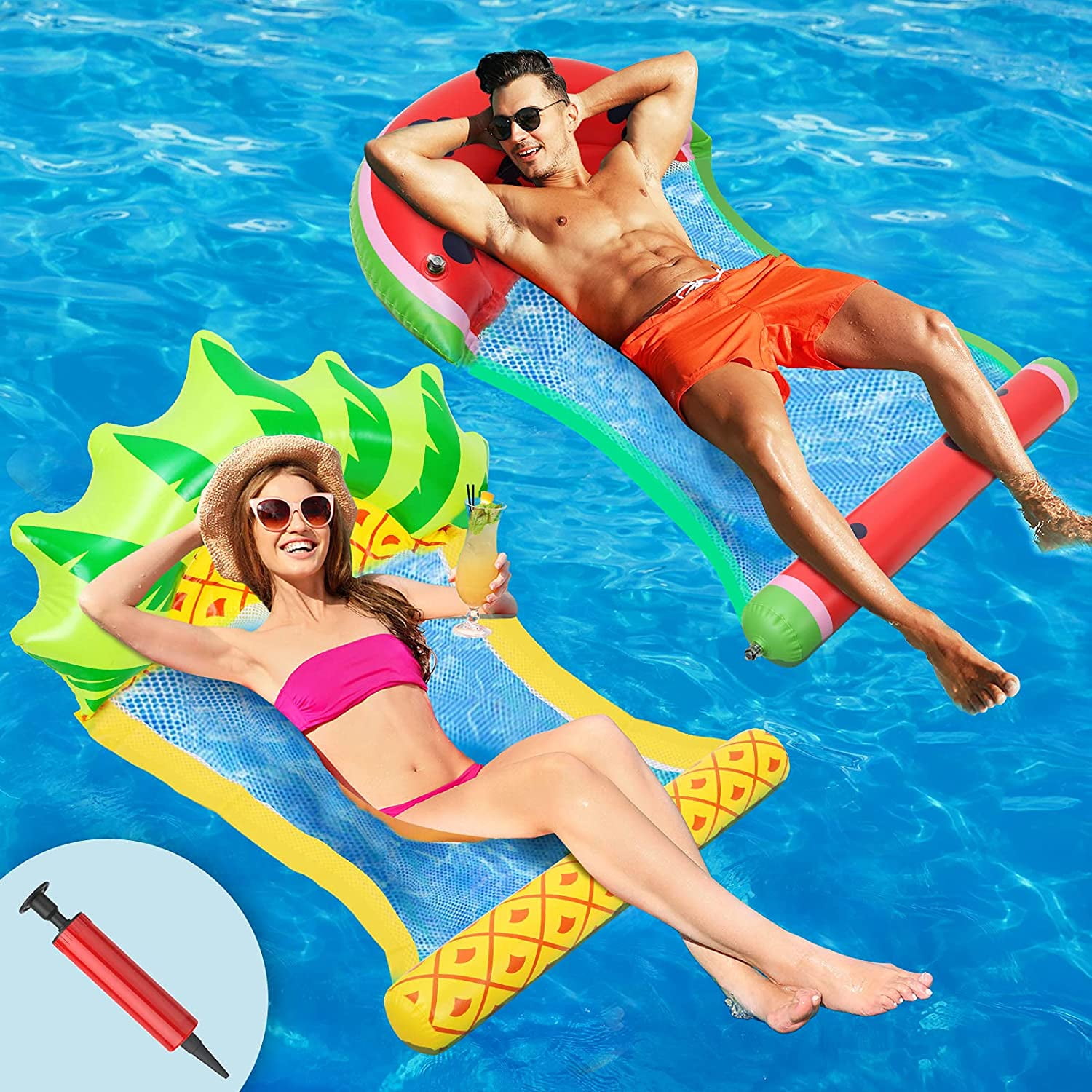 Blue Summer Swimming Neck Ring Adult Kid Inflatable Pool Float Tube Trainer Beach Swimming Tools 