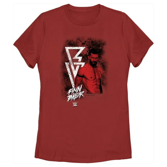 Women's WWE Finn Balor Portrait Graphic Tee Red 2X Large