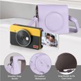 thumbnail image 7 of Mini Portable Instant Camera Bag Camera Case Retro Style PU Leather Carrying Case Replacement For  C300R/ Mini Shot 3 With Adjustable Shoulder Strap, 7 of 7