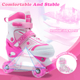 thumbnail image 4 of JZY Ultimate Fun with Light-Up Wheels Roller Skates For Ages 5-8 and 8-12, Adjustable for Kids, Youth & Women, 4 of 6
