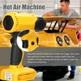 thumbnail image 3 of TFixol Machine à Air Chaud Sans Fil Rechargeable au Lithium, Équipement de Chauffage avec Températures Réglables, Outil Électrique avec 4 Buses Compatible avec Batterie Lithium Makita 18V, 3 of 7