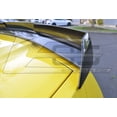 thumbnail image 5 of Extreme Online Store Replacement for 2014-2019 Chevrolet Corvette C7 All Models | Z06 Z07 Stage 3 Style Rear Trunk Lid Wing with Smoke Tinted WickerBill Spoiler (Carbon Fiber), 5 of 12