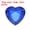 Dark Blue 0.47", variant on Uxcell 40 Pcs Acrylic Heart Rhinestone 0.59" Flat Back Plastic Gems Transparent White