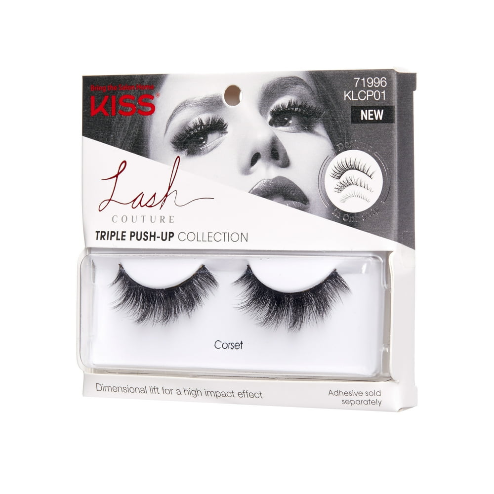 KISS LASH COUTURE Triple PushUp Collection False Eyelashes, Corset