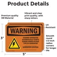 thumbnail image 2 of (2 Pack) Standby Generator Automatically With Symbol OSHA Warning Sign, 2 of 7