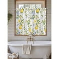 thumbnail image 7 of Tier Curtains 45 Inches Long, Summer Lemon Window Treatment Curtain Drapes, Watercolor Yellow Spring Floral Botanical Small Curtain Drapes for Bathroom Laundry Room, 27.5"x45", 2 Panels, 7 of 7