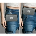 thumbnail image 2 of HAWEE Multipurpose Canvas Horizontal Smartphone Pouch Cell Phone Holster with Belt Loop Pouch Bag Belt Pouches for Women Cellphone, 2 of 6