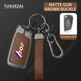 thumbnail image 5 of For Peugeot 307 C 3 buttons key case Zinc Alloy Leather Car Key Case Cover 2008 3008 4008 408 508, 5 of 9