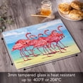 thumbnail image 5 of CounterArt Flamingo Horizon 3mm Tempered Glass Cutting Board 15" by 12", 5 of 7