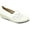 White 3243, variant on kozi Women Comfort Casual Wedge Shoe Slip-On Loafer OY3243 Round Toe Double Side Gore Removable Insole White Size 8.5