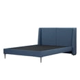 thumbnail image 3 of Box Base Cama Slim Matrimonial + Cabecera Milan Azul, 3 of 8
