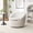Beige, variant on Fabric Barrel Chair with 360° Swivel, Gray Color / Relaxing in Living Room
