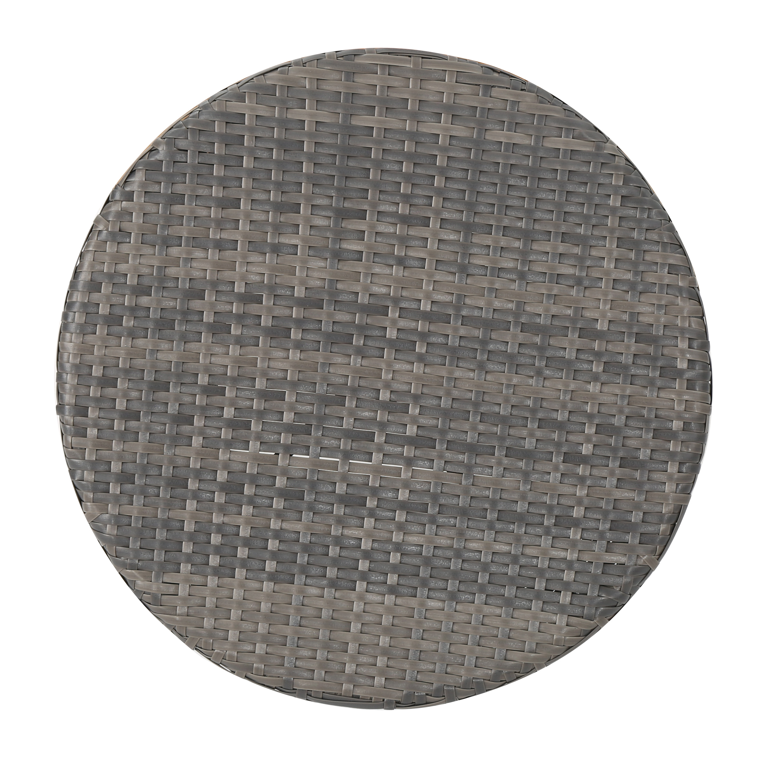 Beasley Wicker Outdoor Accent Table, Grey