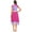 Hot Pink&Light Purple, variant on inhzoy Women's Color Block Ballet Dance Chiffon Contemporary Dance Dress