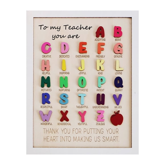 Teacher Gift Teacher Appreciation Teacher Gift Gift Teacher Thank You School Thanks Preschool Gift Elementary Wood Appreciate Educators Thank You Gift Engraved Name Colors