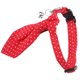 thumbnail image 5 of Collar de perro con lunares, corbata roja, lazo, algodón, accesorios ajustables para mascotas con campana, 5 of 8