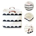 thumbnail image 2 of Miangastore Storage Basket Beige Canvas 1Set 13x13in, 2 of 8
