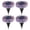 Purple, variant on Outdoor Glass LED Mosaic Solar Disk Light Waterproof Garden Stake Lighting Colorful Landscape Yard Decor for Walkway Patio Lawn Auto On Off(Yellow,4-Packs)
