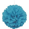 thumbnail image 1 of Unique Party - Decoración Colgante Diseño Pom Pom de Pañuelo de Papel (Cerceta), 1 of 2